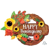 32" Jumbo Thanksgiving Wreath Balloon
