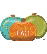29" Jumbo Hello Fall Pumpkins Balloon