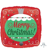 18" Merry Christmas Ornament Balloon