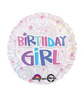 18" Birthday Girl Mylar Balloon