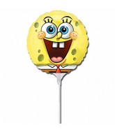 9" EZ Fill Airfill Only Sponge Bob (3 Pack) Balloon