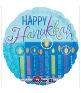 18" Hanukkah Wishes Balloon