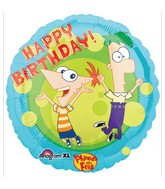 18" Phineas and Ferb Happy Birthday