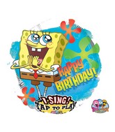 28" Sing-A-Tune Sponge Bob Birthday Balloon