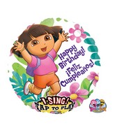 28" Sing-A-Tune Dora Happy Birthday Balloon