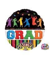 28" Singing Balloons Celebrate Grad