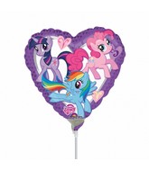 9" My Little Pony Purple Heart Balloon
