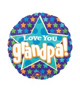 21" ColorBlast Love You Grandpa Stars Balloon