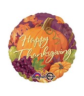 18" Thanksgiving Harvest Balloon Packaged