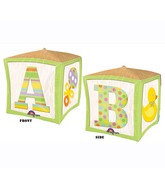 15" x 15" Cubez Baby Block Balloon