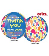 16" Thank You Very Much Orbz Balloons