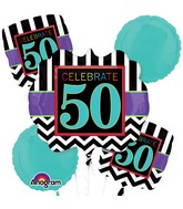 Bouquet Birthday Celebration 50 Balloon Packaged