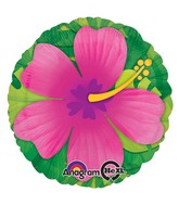 28" Jumbo Pink Tropical Hibiscus Balloon