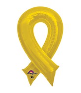 36" SuperShape Yellow Cause Ribbon Balloon