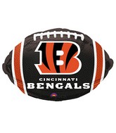 Junior Shape Cincinnati Bengals Team Colors Balloon