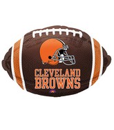 Junior Shape Cleveland Browns NFL Football Team Colors Balloon