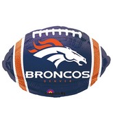 Junior Shape Denver Broncos NFL Football Team Colors Balloon