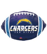 Junior Shape San Diego Chargers NFL Football Team Colors Balloon