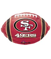 Junior Shape San Francisco 49ers NFL Football Team Colors Balloon