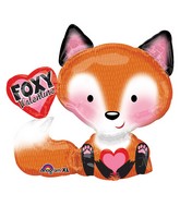 28" SuperShape Foxy Valentine Balloon Packaged