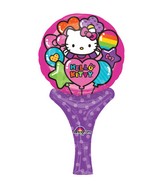 12" Inflate-a-Fun Balloon Hello Kitty Balloon Packaged