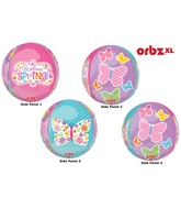 16" Orbz Welcome Spring Balloon Packaged