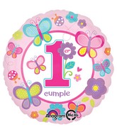 18" Primera Cumpleanos Mariposa Balloon