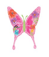 37" SuperShape Happy Mother's Day Floral Pattern Balloon
