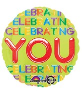18" Celebrating YOU Balloon Packaged