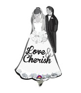 Airfill Only Mini Shape Love and Cherish Couple Balloon