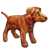36" UltraShape Golden Dog Balloon Packaged