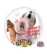 28" Singing Happy Bark Day to You Balloon Packaged