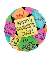 18" Boss's Day Sticky Notes Balloon