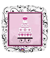 18" Sweet Wedding Mylar Balloon