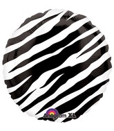 18" Zebra Balloon Packaged