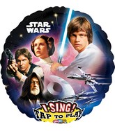 28" Singing Balloon Star Wars Balloon Packaged