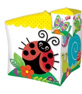 15" Cubez Jumbo Happy Spring Characters Balloon Packaged