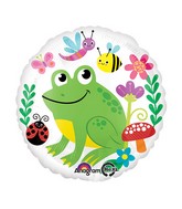 18" Happy Frog & Friends Balloon