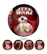 16" Orbz Jumbo Star Wars The Force Awakens Balloon Packaged