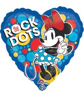 18" Minnie Rock the Dots Balloon