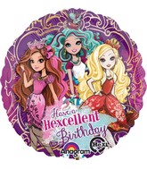 18" Ever After High Happy Birthday Balloon Packaged