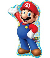 33" Jumbo Mario Bros Balloon Packaged