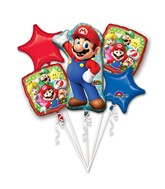 Bouquet Mario Bros Balloon Packaged