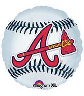 18" MLB Atlanta Braves Baseball Balloon