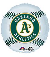 18" MLB Oakland Athletics Baseball Balloon