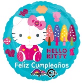 18" Hello Kitty Feliz Cumpleanos Balloon (Spanish)