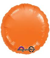 18" Orange Circle Anagram Brand Balloon