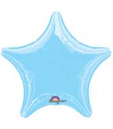 18" Pastel Blue Star Anagram Brand Balloon