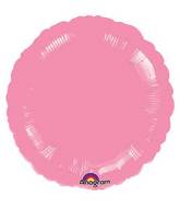 18" Metallic Pink Circle Anagram Brand Balloon