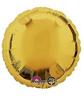 18" Gold Circle Anagram Brand Balloon